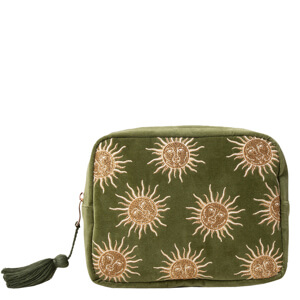 Elizabeth Scarlett Sun Goddess Green Wash Bag